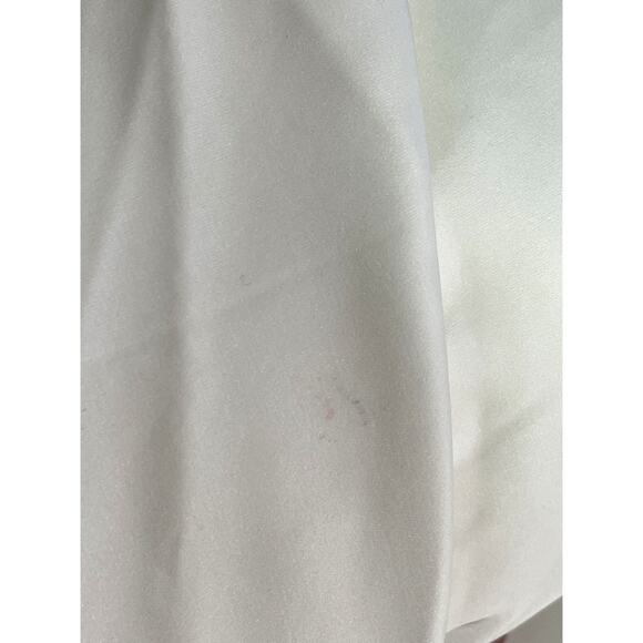 Sau Lee Heidi Strapless Pleated Bridal Wedding White Maxi Gown Size 0 - Picture 7 of 11